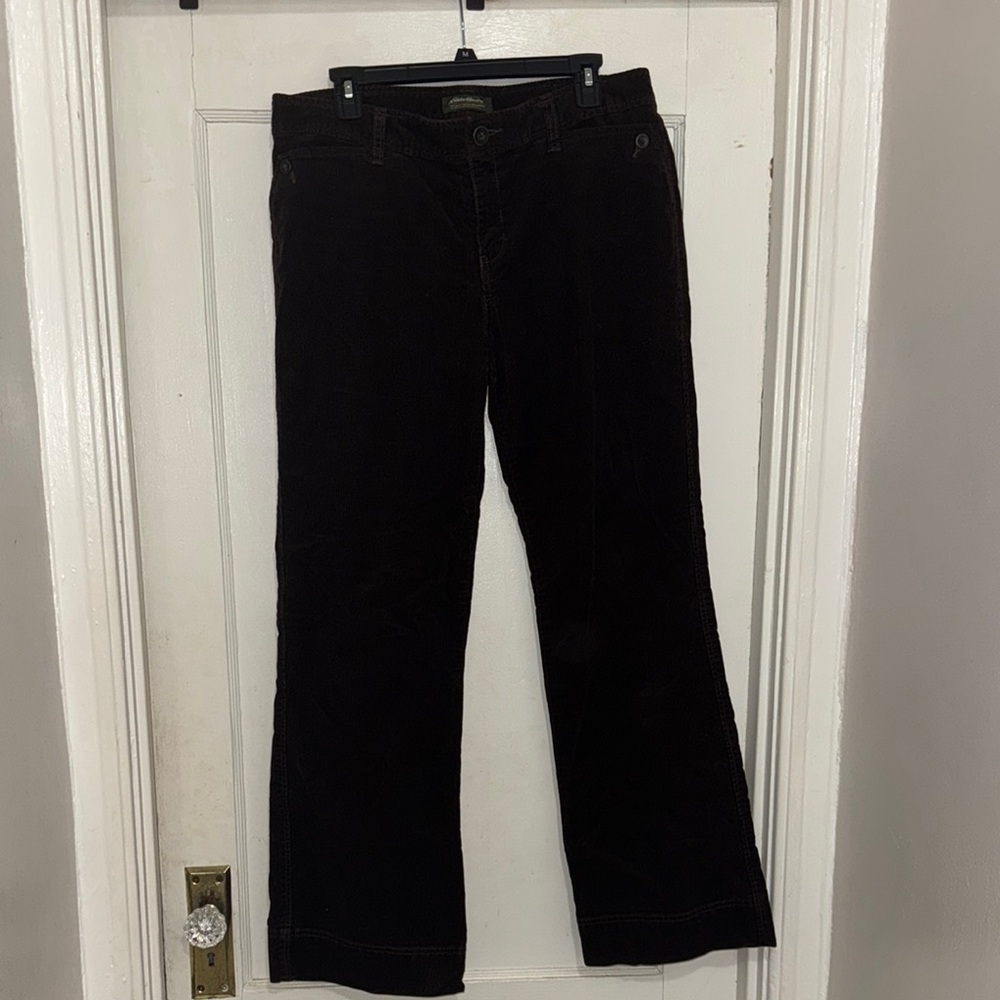 Eddie Bauer Brown Corduroy Flare Pants